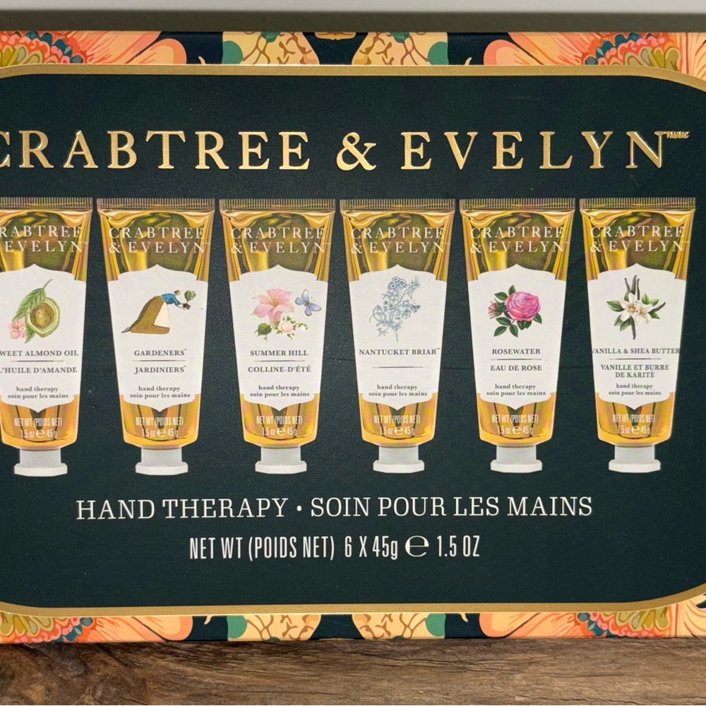 Crabtree & Evelyn Hand Therapy Set - Gold and Green - Picture 2 of 3